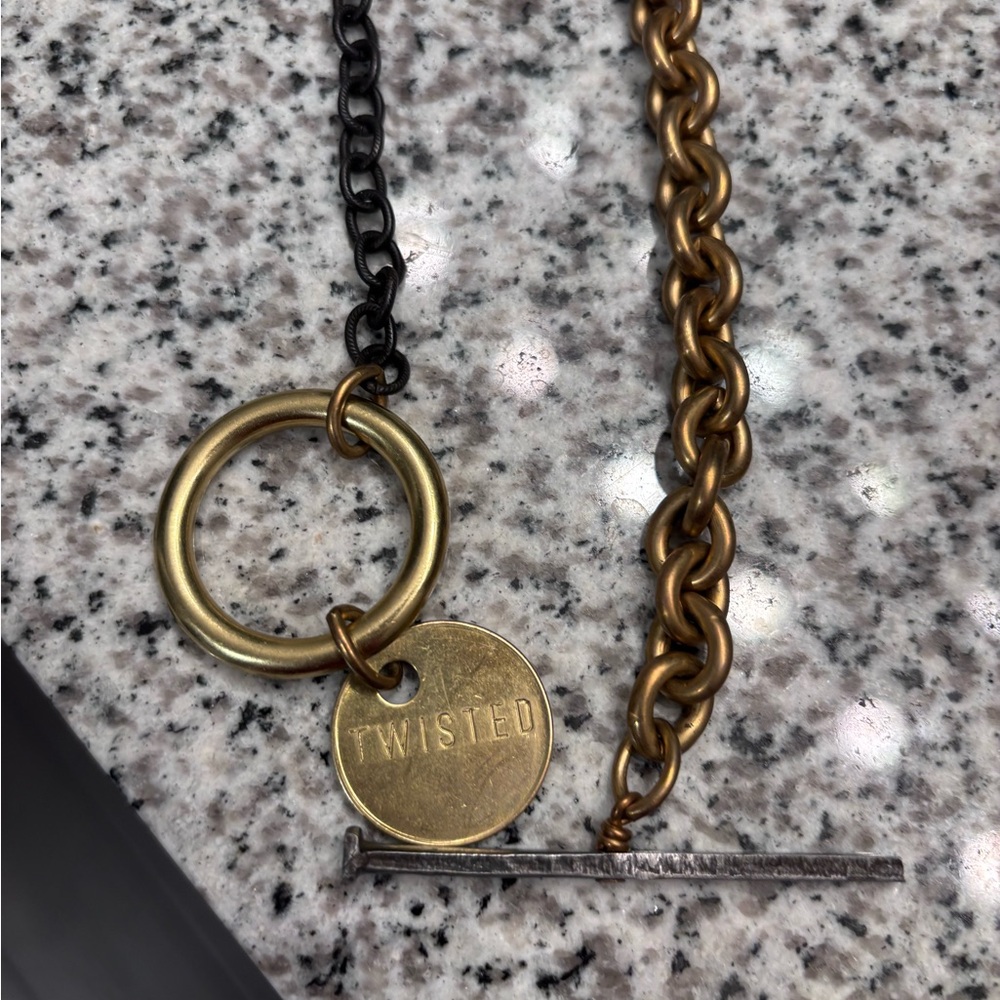Twisted Silver Power Necklace - Picture 3 of 4